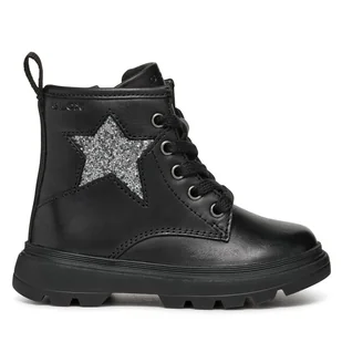 Kozaki Geox B Kiddartah Girl B465YA 085EW C9999 S Czarny - Buty dla dziewczynek - miniaturka - grafika 1