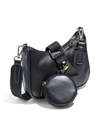 Torebki damskie - Pieces Torebka "Tabby" w kolorze czarnym - 22 x 11,5 x 5,5 cm - miniaturka - grafika 1