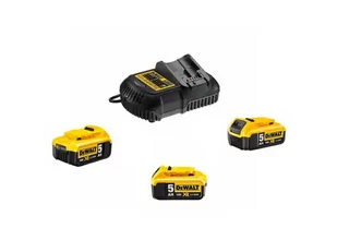 DEWALT DE WALT. ZESTAW 18V ŁADOWARKA+3AKU 5AH - Akumulatory do elektronarzędzi - miniaturka - grafika 2