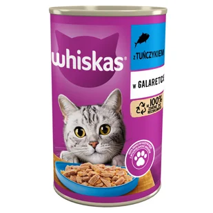 Whiskas Puszka Tuńczyk w Galarecie 400g - Mokra karma dla kotów - miniaturka - grafika 3