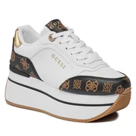 Sneakersy damskie - Sneakersy Guess Camrio4 FLPCM4 FAL12 Biały - miniaturka - grafika 1