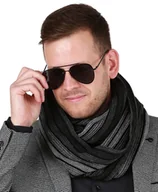 Apaszki i szaliki męskie - Polski komin męski ciepły szalik szal na zimę 1F - miniaturka - grafika 1