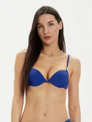 Stroje kąpielowe - Calvin Klein Swimwear Góra od bikini KW0KW02383 Granatowy - miniaturka - grafika 1