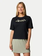 Koszulki i topy damskie - Columbia T-Shirt Rolling Bend 2119991 Czarny Regular Fit - miniaturka - grafika 1