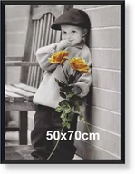 Ramki na zdjęcia - Rama aluminiowa 50x70cm czarny półmat - AL11 / ARTVIC - miniaturka - grafika 1
