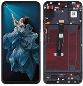 Części serwisowe do telefonów - Wyświetlacz LCD + ekran dotykowy Huawei Honor 20 Nova 5T YAL-L21  (Regenerowany) Ramka czarna - miniaturka - grafika 1