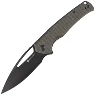 Noże - Nóż składany Sencut Mims Dark Green Canvas Micarta, Black Stonewashed 9Cr18MoV (S21013-3) - miniaturka - grafika 1