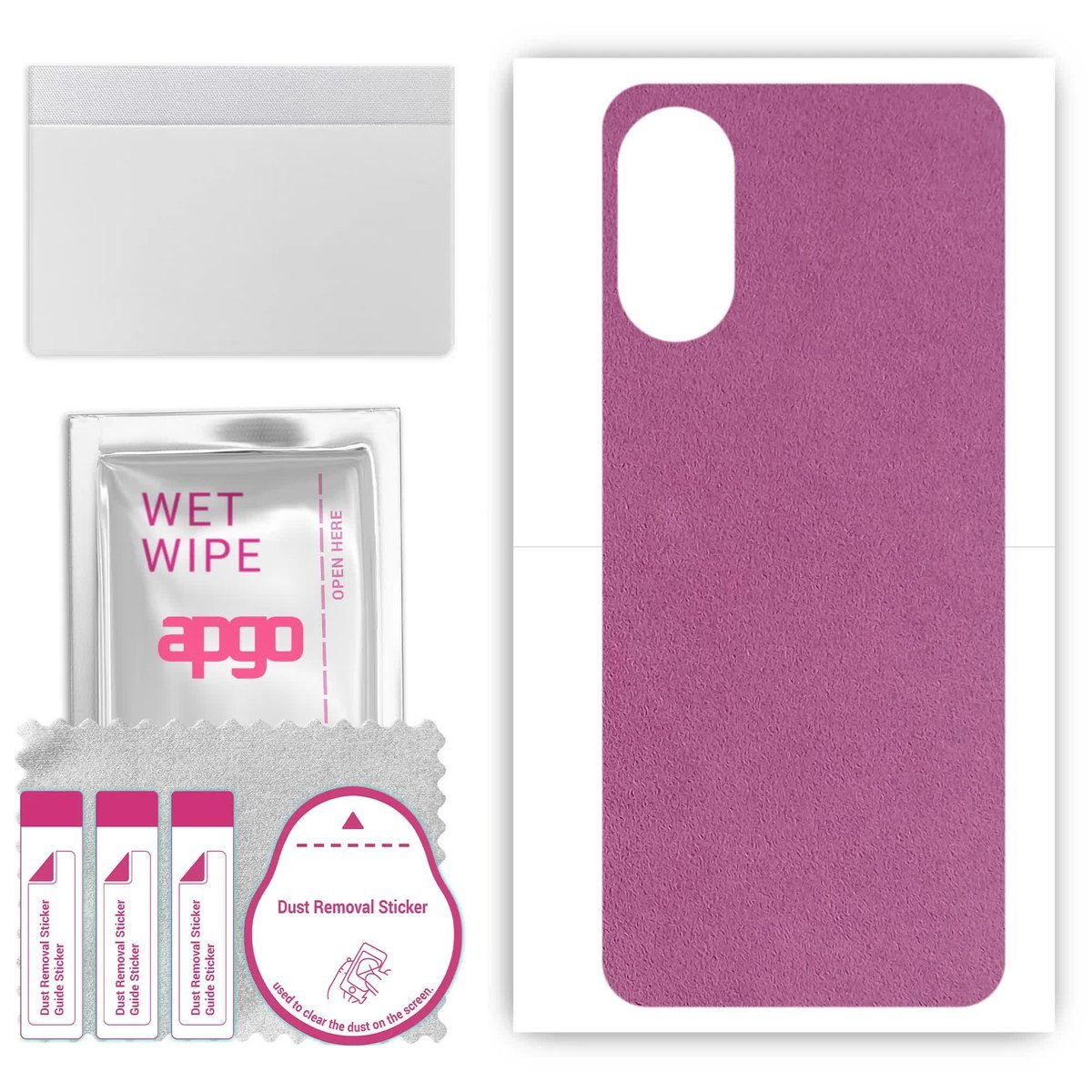 Folia naklejka skórka strukturalna na TYŁ Zamsz do Motorola Moto E22 - Zamsz Fioletowy - apgo SKINS