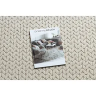 Dywany - Dywan SPRING 20467558 Jodełka, chevron sznurkowy, pętelkowy - beż Beżowy, 140x200 - miniaturka - grafika 1