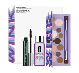 Clinique Au Naturel Eyes zestaw Limited Edition All About Shadow™ Palette + High Impact™ Mascara 7ml + Take The Day Off™ Makeup Remover 50ml - Cienie do powiek - miniaturka - grafika 1