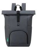 Plecaki - Delsey x Benetton Plecak "Be" w kolorze antracytowym - 37 x 44 x 13 cm - miniaturka - grafika 1