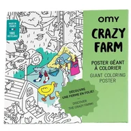 Kolorowanki, wyklejanki - Gigantyczna kolorowanka 70x100 Farma, OMY - miniaturka - grafika 1