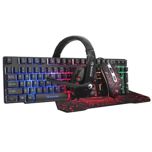 Marvo Cm370 Gaming Zestaw Przewodowy Klawiatura + Mysz + Słuchawki + Podkładka