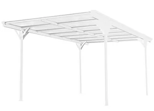 Wiata garażowa 3x5m samochodowa biała Westmann carport - Garaże i wiaty - miniaturka - grafika 1