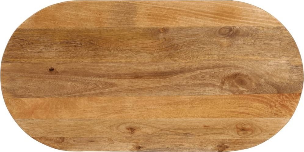 vidaXL Blat stołu, 110x50x3,8 cm, owalny, lite drewno mango