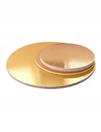 Dodatki do ciast w proszku - Podkład pod tort złoty cienki 1050g 26cm 10szt - miniaturka - grafika 1