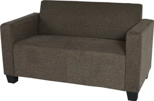 sofa 2-osobowa kanapa Lyon sofa salon tkanina/tekstylia ~ brązowy - Sofy i kanapy - miniaturka - grafika 1