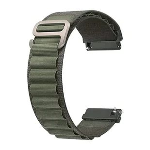 Pasek Opaska Bransoleta Alpine Zielony uniwersalna 22mm - Akcesoria do smartwatchy - miniaturka - grafika 1