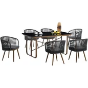 Meble ogrodowe - Patio Zestaw mebli ogrodowych Bernadette 47554 Brązowo-szary - miniaturka - grafika 1