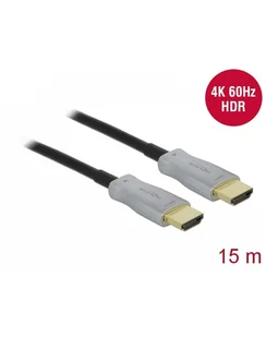 DELOCK Aktives Kabel HDMI 4K 60Hz 15m - Kable komputerowe i do monitorów - miniaturka - grafika 1