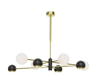 Rozłożysta lampa wisząca z okrągłymi kloszami JUP 1971 z serii MOKA - Lampy sufitowe - miniaturka - grafika 1