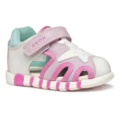 Buty dla dziewczynek - Geox B Sandały dziewczęce Iupidoo dla dzieci, dziewczynki, Kolor biały, 24 EU - miniaturka - grafika 1