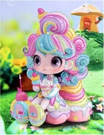 Zabawki kreatywne - Haft Diamentowy Obraz Diamentowa Mozaika Dla Dzieci Zestaw Księżniczka - miniaturka - grafika 1