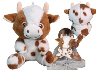 Maskotka Pluszowa KRÓWKA Pluszak Krowa Przytulanka Zwierzęta Wiejskie FARMA 21x18x14 - Maskotki i pluszaki - miniaturka - grafika 1