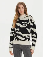 Swetry damskie - Morgan Sweter 242-MFELIX Beżowy Regular Fit - miniaturka - grafika 1