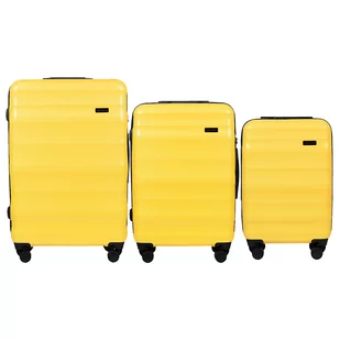 Zestaw walizek Wings Vulture Yellow, 3 szt., żółte - Walizki - miniaturka - grafika 1