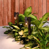 Lampy ogrodowe - FARO BARCELONA Lampa z grotem ziemnym Spy LED, ciemnoszara, aluminium, wysokość 68,5 cm - miniaturka - grafika 1