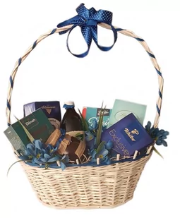 Poczta Upominkowa, kosz prezentowy Fiori Blu - Zestawy upominkowe - miniaturka - grafika 1
