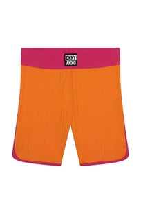Dkny szorty dziecięce kolor pomarańczowy z aplikacją - DKNY - Spodnie i spodenki dla dziewczynek - miniaturka - grafika 1