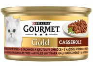 Mokra karma dla kotów - Gourmet Gold Kaczka i indyk w brązowym sosie 85g - miniaturka - grafika 1
