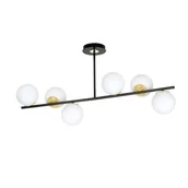 Lampy sufitowe - Emibig Floki lampa wisząca 6-punktowa czarna/złota 1022/6 1022/6 - miniaturka - grafika 1