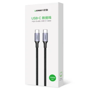 Ugreen kabel przewód USB Typ C - USB Typ C Power Delivery 100W Quick Charge FCP 5A 3m szary (90120 US316) - Kable USB - miniaturka - grafika 5