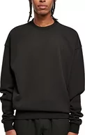Bluzy męskie - Urban Classics Męska bluza Ultra Heavy Crew, czarna, L, czarny, L - miniaturka - grafika 1