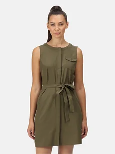 Regatta Sukienka "Highton" w kolorze khaki - Sukienki - miniaturka - grafika 1