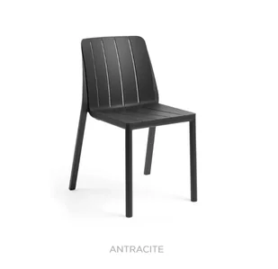 Krzesło Tiberina Bistrot Nardi - Antracite - Krzesła - miniaturka - grafika 1