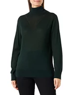 Swetry damskie - G-STAR RAW Damski sweter Core Roll Neck Knit, Zielony (Laub D166-4287), S - miniaturka - grafika 1