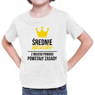 Średnie dziecko - koszulka dziecięca z nadrukiem 6953 - Koszulki męskie - miniaturka - grafika 1