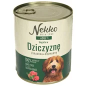 Mokra karma dla psów - NEKKO Adult Dziczyzna, rozmaryn, żurawina 800g - miniaturka - grafika 1