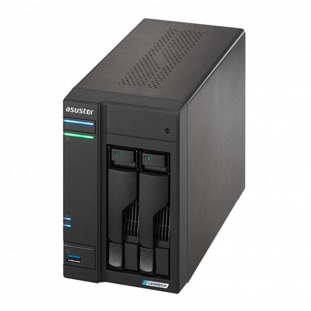 Serwer plików Asustor LOCKERSTOR 2 AS6702T 2-bay, Intel Celeron N5105 Czterordzeniowy 2.0GHz, 16GB RAM DDR4. 4x M.2 PCIe NVMe, 2x 2.5 GbE. 2x USB 3.2. HDMI 2.0b