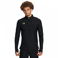 Bluzy sportowe męskie - Męska bluza treningowa nierozpinana bez kaptura Under Armour UA M\'s Challenger. Pro 1/4 Zip - czarna - UNDER ARMOUR - miniaturka - grafika 1