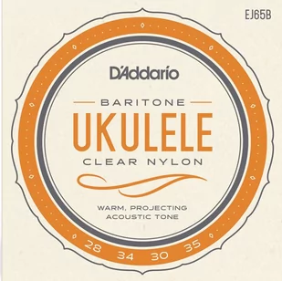 D'Addario D'Addario EJ65B Baritone Pro-Arte niestandardowe wytłaczane nylonowe struny ukulele EJ65B - Akcesoria do instrumentów smyczkowych - miniaturka - grafika 1