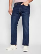 Spodnie męskie - Levi's Jeansy 501 00501-3139 Granatowy Original Fit - miniaturka - grafika 1