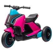 Pojazdy elektryczne dla dzieci - Milly Mally Pojazd na akumulator Skuter City Pink - miniaturka - grafika 1