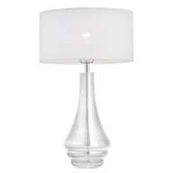 Lampy stojące - Argon Lampa stołowa AMAZONKA 3031 1pł Chrom przezroczysty biały - miniaturka - grafika 1