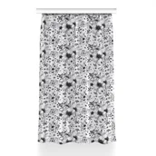 Zasłony - Zasłona przelotki Czarno-biały wzór wzór 150x230, Fabricsy - miniaturka - grafika 1