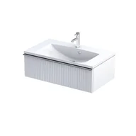 Szafki łazienkowe - Szafka łazienkowa pod umywalkę Oristo Etna 80 cm biały mat OR52-SD1S-80-2R - miniaturka - grafika 1